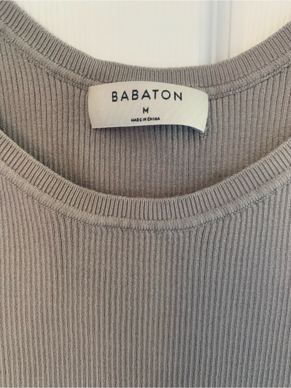 Babaton Ribbed Taupe Tank Top - Picture 2 of 2
